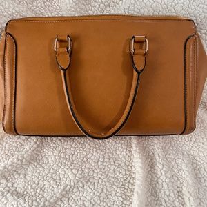 Brown purse/turquoise inside